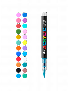 Набор акриловых разноцветных маркеров 24 шт Орбита OT-OCL05